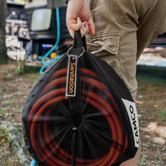 Camco lined interior close-up protecting hoses from abrasion