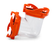 Camco clear elbow front view showing compact low-profile and secure fit