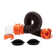 Camco RhinoFLEX assembled kit front view showing compact setup and quick hookup benefit