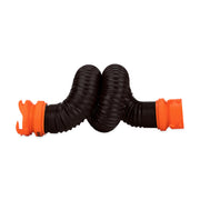 Camco front view of 5ft RhinoFLEX extension showing compact design and quick hookup benefit