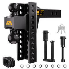 CAMMOO front packaging showing hitch and dual ball benefits
