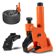 Camoo front view showing compact bead breaker and easy transport benefit