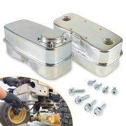Camoo front view muffler showing dual inlets and durable finish for reliable exhaust