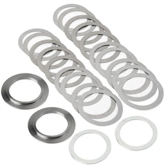 Camotokiit shims array top-down displaying organized thickness variety