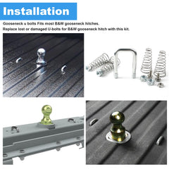 Camotokiit U-bolts close-up of threads for secure fit and lasting hold