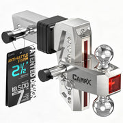 CAMPX front profile of hitch showing form and fit for easier handling