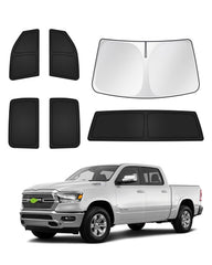 Canvcle front windshield cover installed showing full coverage and cooler cabin
