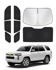 Canvcle windshield shade installed showing full front UV protection