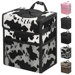 Capolo front view with lid showing neat appearance and quick disposal benefit