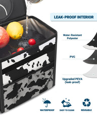 Capolo mesh pockets and storage holding snacks and tissues for organized trips