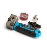 Capri Tools front view showing compact flaring tool and fast setup benefit