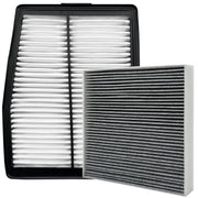 Capume front packaging showing cabin and engine filter kit for hybrid vehicles, clear identification benefit