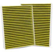 Capume front packaging showing two JM871 cabin filters and clear fit benefit