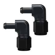 caqeg AN10 adapter front view showing compact 90° design and durable finish