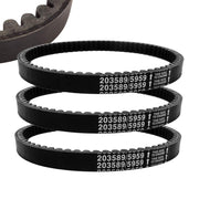 caqeg front packaging showing three belts and replacement clarity