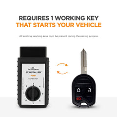 Car Keys Express EZ installer connected and in use to save programming time