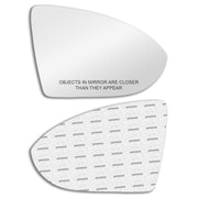 CAR MIRROR BAZAR front view of right passenger mirror glass showing precise fit and improved visibility