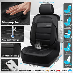 CAR PASS patented airbag stitching detail enabling safe deployment