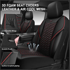 CAR PASS close-up quilted texture highlighting comfort and premium look