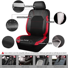 CAR PASS waterproof floor mats full set showing spill protection and non-slip backing