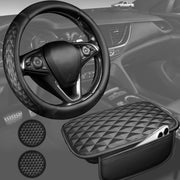 CAR PASS front packaging showing four-piece all-black set and included items for upgrade