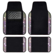 CAR PASS front mats displayed showing sparkly rhinestones and protection