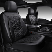 CAR PASS front seat cover front view showing sleek protection and style