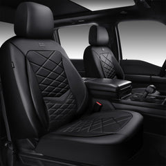 CAR PASS front seat cover front view showing sleek protection and style