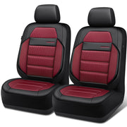 CAR PASS front seat cover full view in burgundy showing refined protection and style