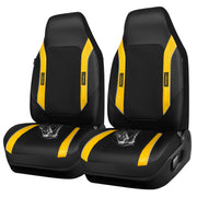 CAR PASS full front seat cover installed showing sporty look and protection