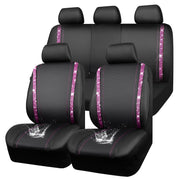 CAR PASS front seat cover showing full fit and sparkling look, enhances interior