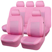 CAR PASS front seat cover packaging showing full set and benefit of protection