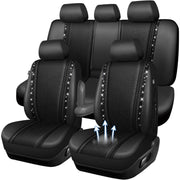 CAR PASS front seat cover with rhinestones adding style and protection