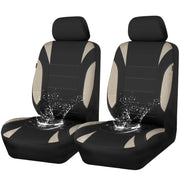 CAR PASS front view showing two covered seats and neat fit, protects interior