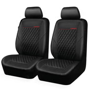 CAR PASS front seat covers full front view showing neat fit and luxury look