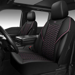 CAR PASS front seat covers full view showing protective fit and style benefit