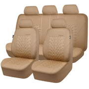 CAR PASS front seat full view showing clean beige upgrade and protection