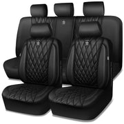 CAR PASS front seats full set showing sleek black upgrade and protection
