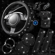 CAR PASS steering wheel cover front view adds sparkle and better grip