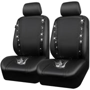 CAR PASS front view seat covers showing full fit and sparkle benefit