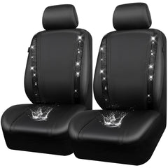 CAR PASS front view seat covers showing full fit and sparkle benefit