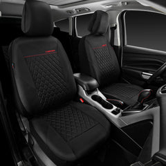 CAR PASS headrest covers detail showing removable design for easy cleaning
