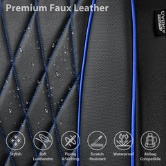 CAR PASS headrest detail with airbag opening preserving safety