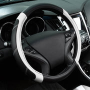 CAR PASS front view of steering wheel cover showing sleek sporty design and comfort