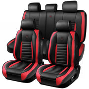 CAR PASS front seat cover packaging showing full set and benefits