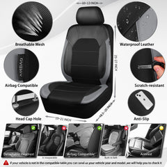 CAR PASS rear backrest cover detail illustrating full-seat coverage benefit