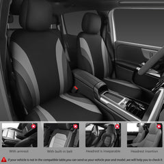 CAR PASS headrest cover detail showing snug fit and neat appearance for comfort