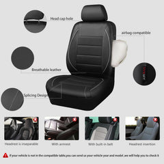 CAR PASS side view showing engineered seam for airbag compatibility and safety
