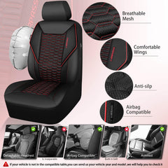CAR PASS side profile focusing on airbag stitching for safe deployment