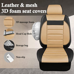 CAR PASS side seam detail showing airbag-compatible stitching safety